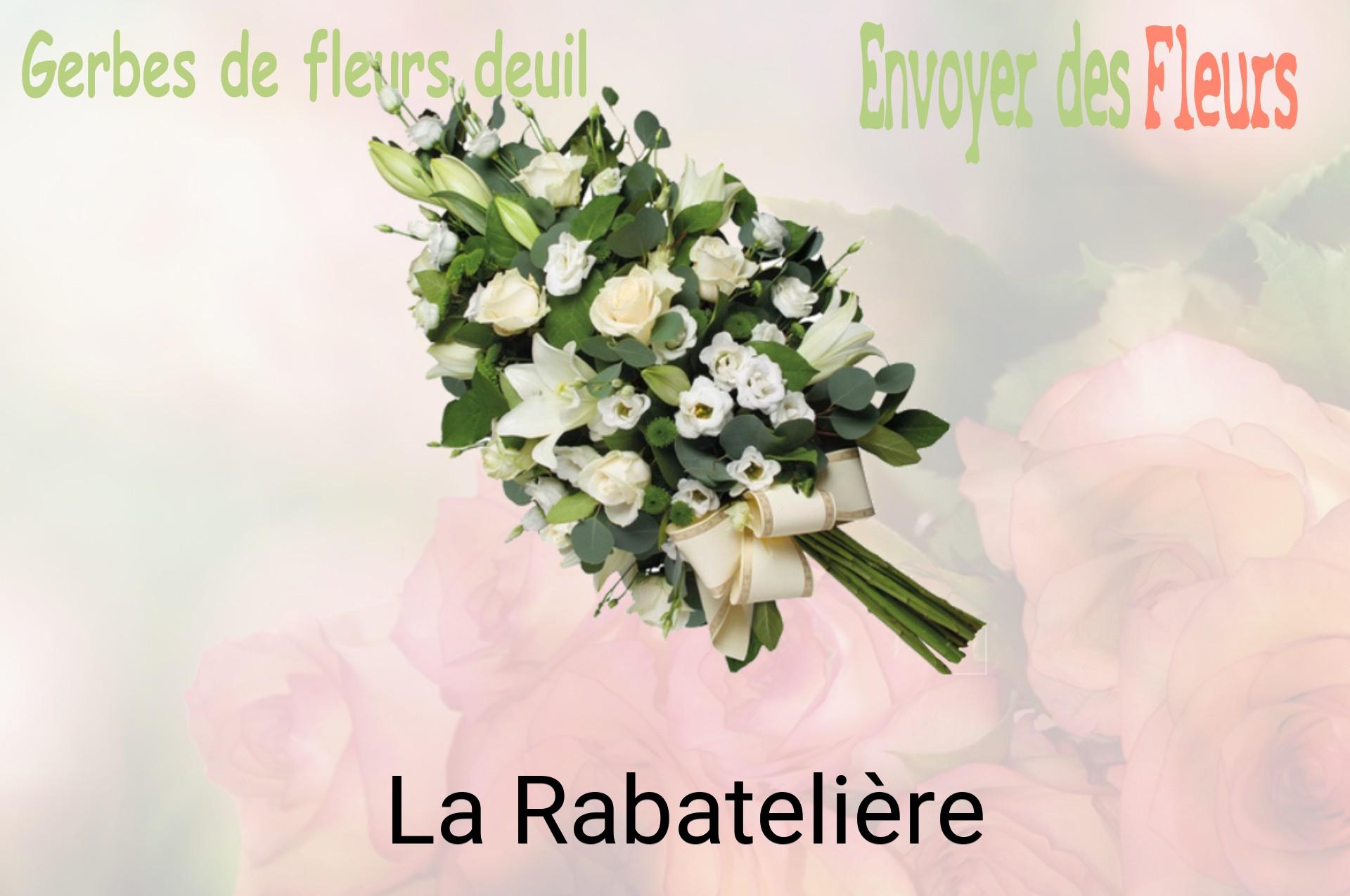 Gerbe de fleurs de deuil livrée à La Rabatelière